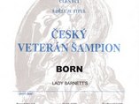 Born Lady Barnett's je Český veterán šampion