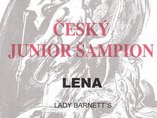 Lena Lady Barnett's je Český junior šampion
